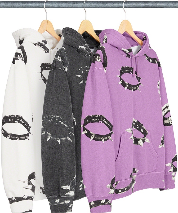 Studded Collars Hooded Sweatshirt